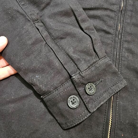 Vans One Piece Station Jacket Straw Hat Crew Black Quilted Full Zip Women's XS - Picture 6 of 16